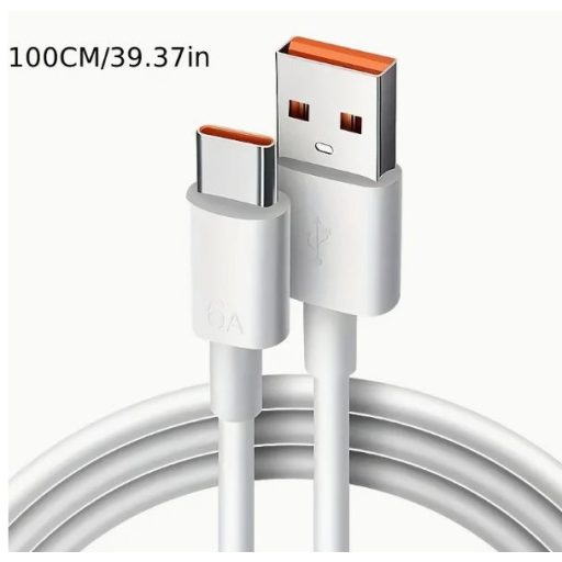 USB USB-TYPE-C 6A USB töltőkábel - 1M